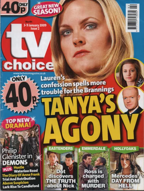 TV Choice 3 January 2009 Eastenders Tanya  (UK Magazine)