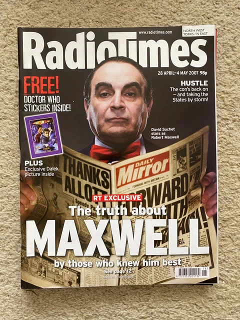 Radio Times Magazine 28th April - 4th May 2007 includes Doctor Who stickers