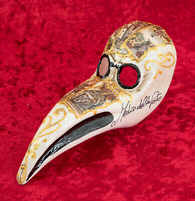 Mask Doctor of The Plague Miniature - White - Tarot - Carnival from Venice 1027 2