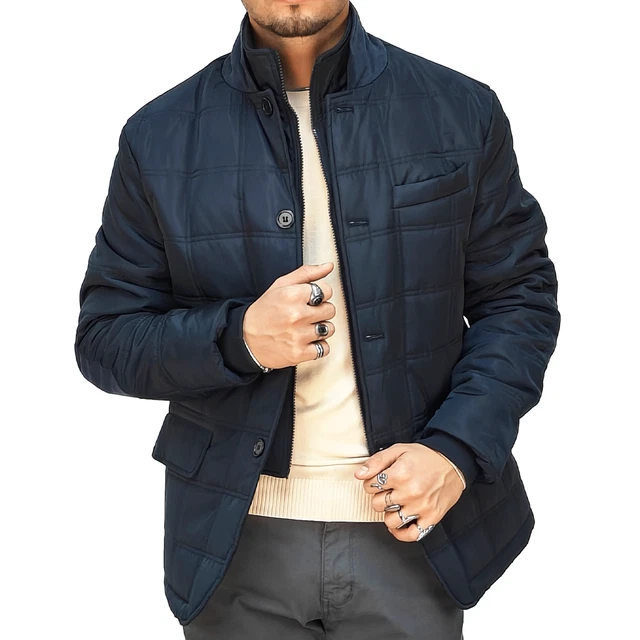 Giaccone Piumino Uomo Elegante - Impermeabile, Con Gilet Removibile, Tessuto Sartoriale, Invernale - Foto 2