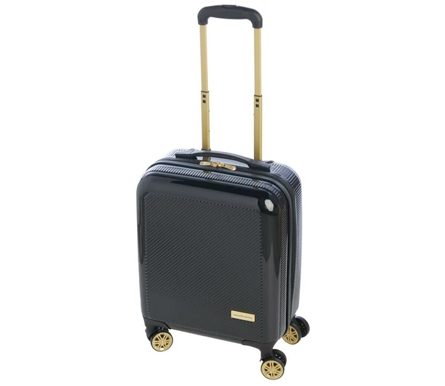 Samantha Brown Mini 16" Spinner Black Hardside Carry On Suitcase Luggage NWT