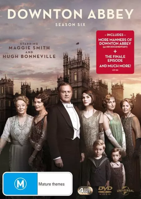 Downton Abbey : Season 6 (DVD, 4-Disc Set) NEW