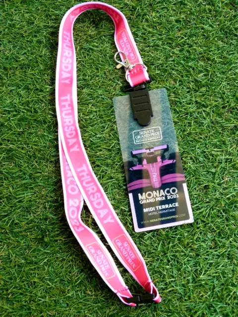 Pass Badge 80 ème Grand Prix de MONACO F1 2023 Formule 1 SENATE Hotel HERMITAGE