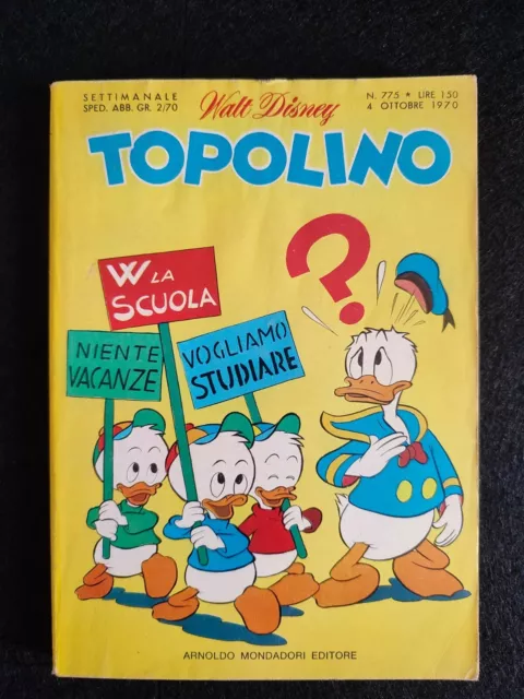 TOPOLINO LIBRETTO Nr. 775 Ed. Mondadori 1970 *** Con Cartolina Abbonamento