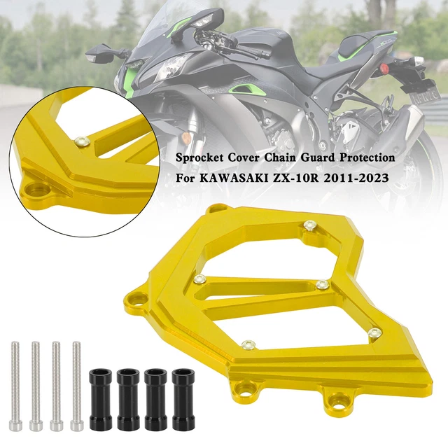 Front Sprocket Cover Chain Guard For KAWASAKI Ninja ZX-10R ZX10R 11-2023 Gold SA