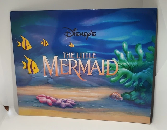 Disney 1990’s THE LITTLE MERMAID LITHOGRAPH PRINT SET of 4 PREOWNED