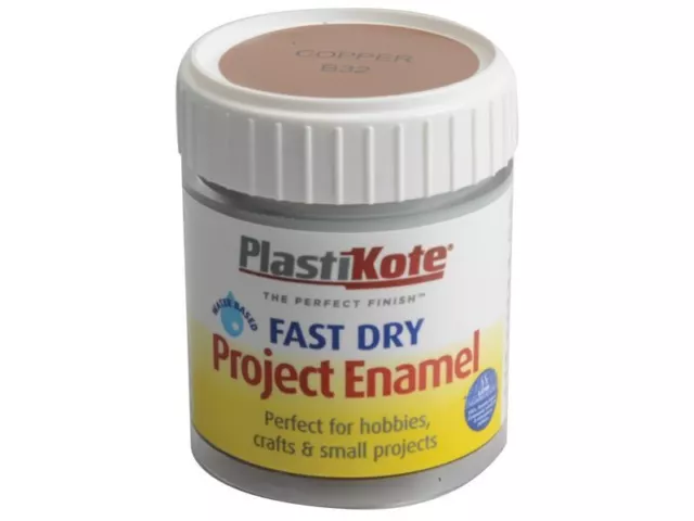 Plasti-kote - Fast Dry Enamel Paint B32 Bottle Copper 59ml