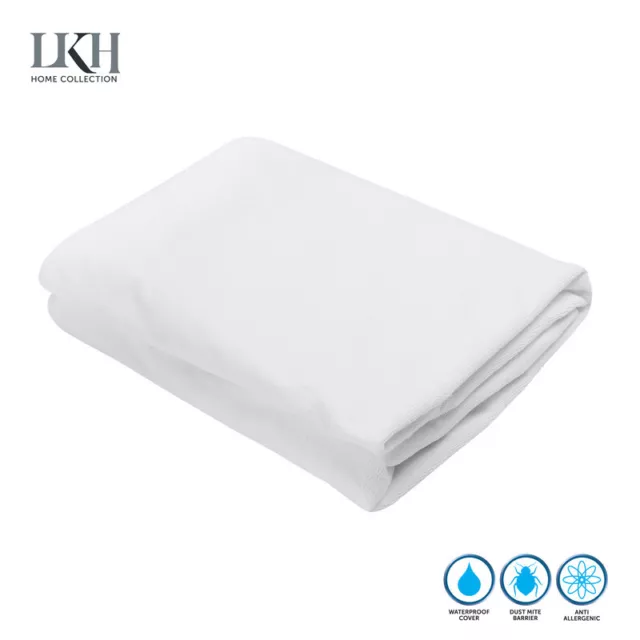 Waterproof Mattress Protector Terry Towel Deep Pocket Elastic Fitted Bed Sheet 2