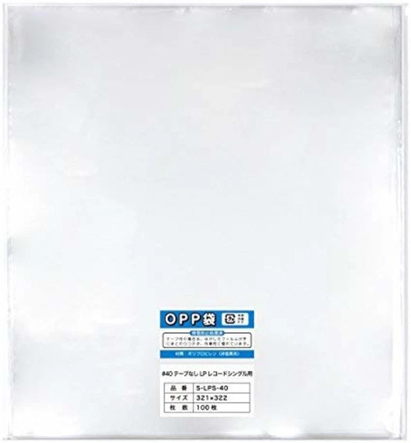 [100 sheets] 12 inch LP record Single transparent OPP bag (vinyl cover / protect