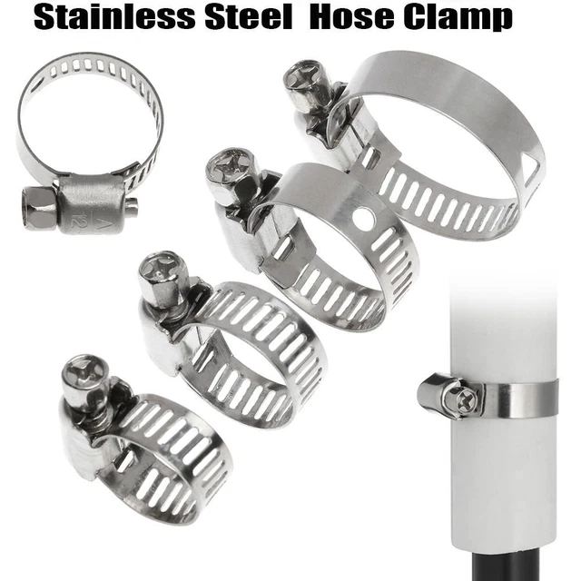 Hardware Repair Tool Exhaust Stainless Steel Hose Clamps T Bolt Pipe Clip