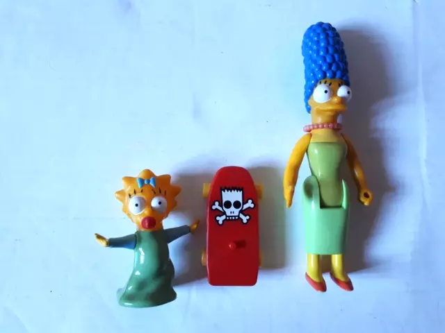 Marge Maggie Barts Skateboard Vintage 1990 The Simpson's Mattel Action Figure