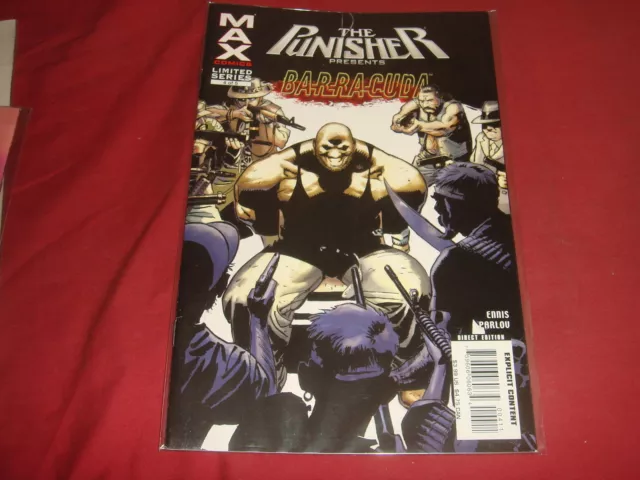THE PUNISHER Presents BARRACUDA #4 Garth Ennis Marvel MAX Comics  - NM