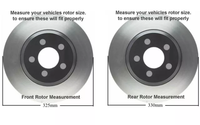 Front & Rear Drilled Rotors + Brake Pads for Chevy Silverado Sierra 2500HD 3500 3