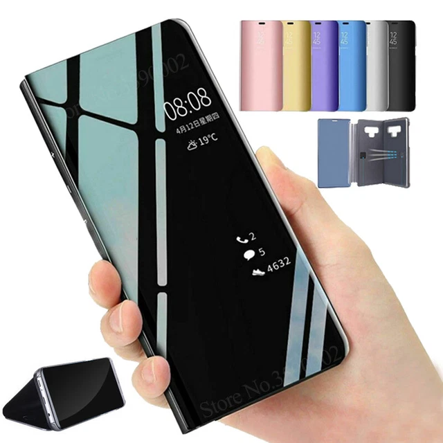 For Samsung Galaxy S8/S8 Plus Smart Clear View Mirror Flip Stand Case Slim Cover