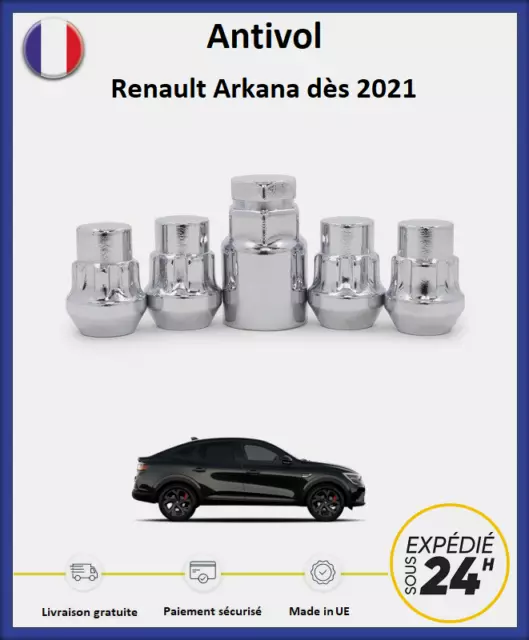 ECROUS ANTIVOL DE roues Opel Mokka 2 dès 2021 (4 écrous + 2 clés