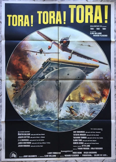 POSTER 2 SHEET TORA TORA TORA Fleischer Fukasaku Masuda Og Italy 1970 poster-2-sheet-tora-tora-tora-fleischer-fukasaku-masuda-og-italy-1970