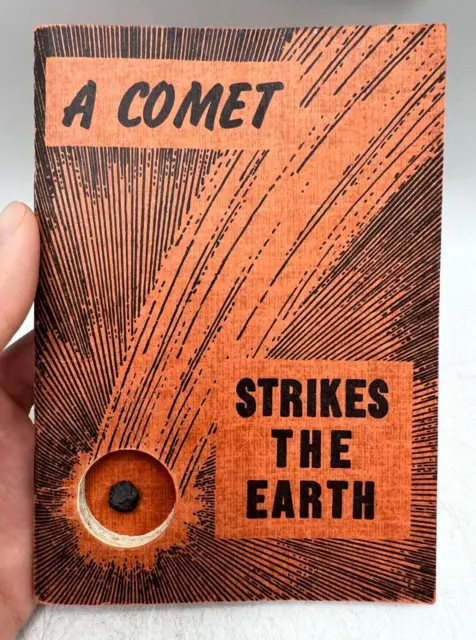 1942 PB Paperback A Comet Strikes The Earth Book w/ Real Meteroite - HH Nininger