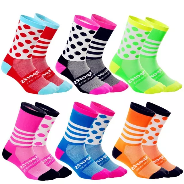 1 Pair Asymmetric Pattern Sports Socks  Competitive Road Cycling