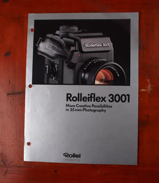 Rollei Rolleiflex 3001 Vente Brochure, 988005 / 8-86 / WD / 217505