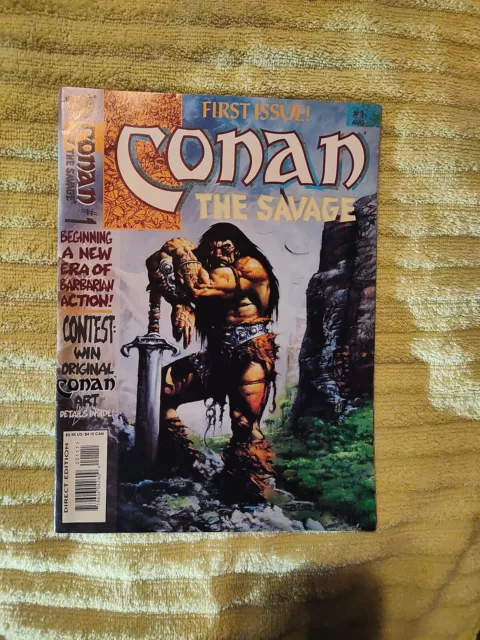 Conan The Savage First Issue Vol. 1 - No. 1 Marvel Comics  August 1995  VG/Fine