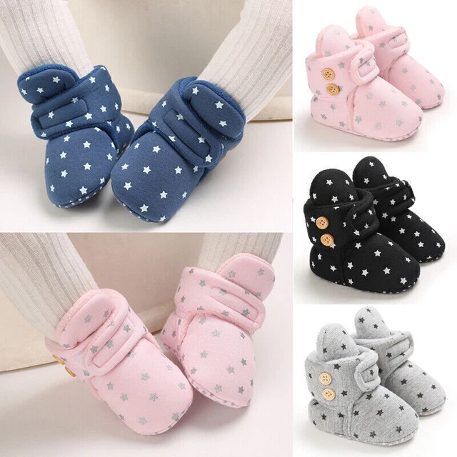 Krippe Kinderwagen Schuhe Winter Baby Mädchen 0-18M Kleinkind Warme Schneeschuhe