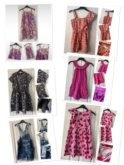 Girls summer multi listing 9-10 years dresses Playsuits next H&M George Primark