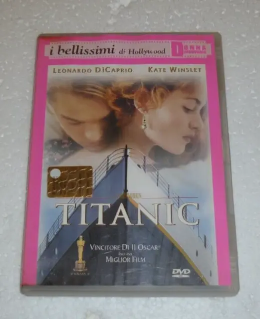 TITANIC - Leonardo Di Caprio Kate Winslet - DVD Donna Moderna -  ottimo