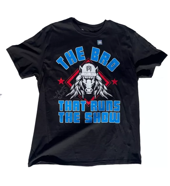 Matt Riddle Signed The Bro That Runs The Show WWE Official T-Shirt JSA COA