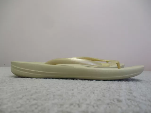 Fitflop Sandals Womens 9 Thong Slides Flip Flops Yellow Comfy Cushion Casual