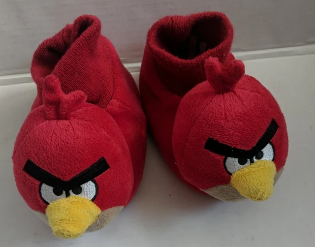 Angry Bird Toddler Boys/Girls Slippers Plush House Shoes Size M 7-8 