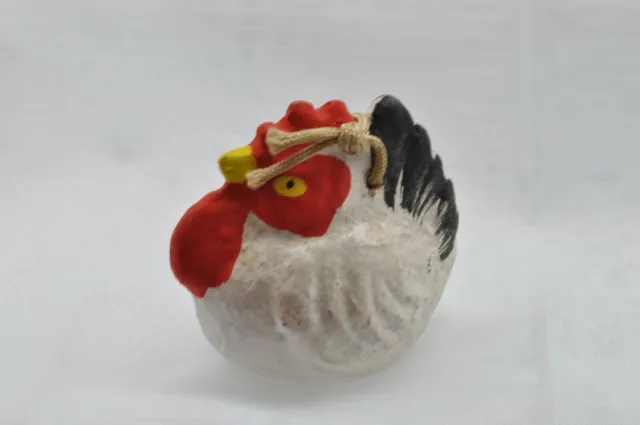 Campana di argilla giapponese in ceramica Dorei Vintage Vecchio pollo 2,36...
