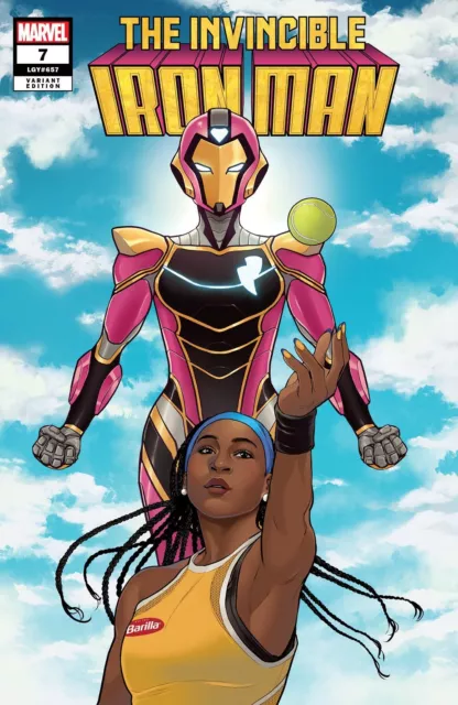 Invincible Iron Man #7 Coco Gauff Ironheart Variant