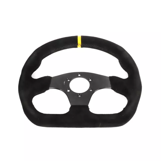 320 mm Suede Leather Flat D Racing Steering Wheel Fit for MOMO hub OMP Boss kits 2