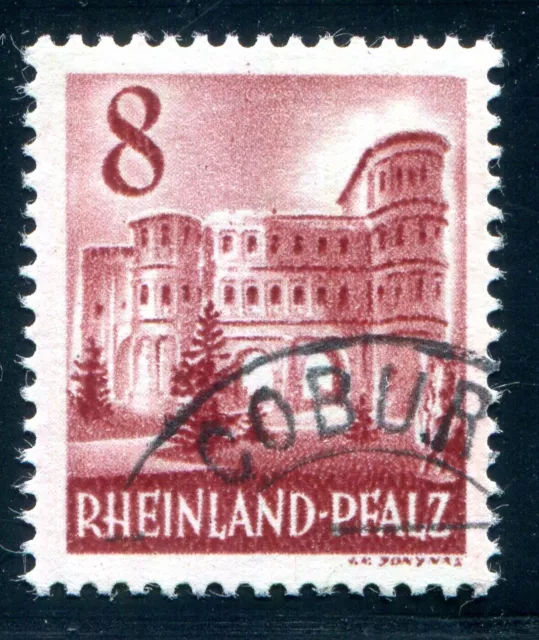 FRANZÖSISCHE ZONE RHEINLAND PFALZ 1948 36 gestempelt TADELLOS BPP(F9248