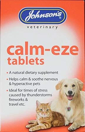 Johnson's Veterinary Calm-Eze Tablets | Dogs, Cats | Behaviour & Calming