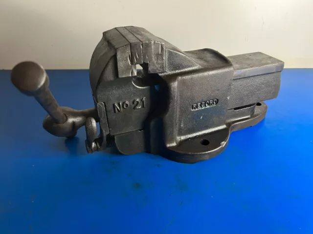 Vintage Record No 21 Heavy duty Quick Release Bench Vice 14.4 kg