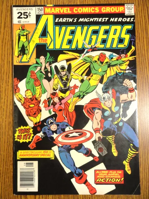 Avengers #150 Perez Cover Stan Lee Key Kirby Iron Man Thor 1st Print Marvel MCU