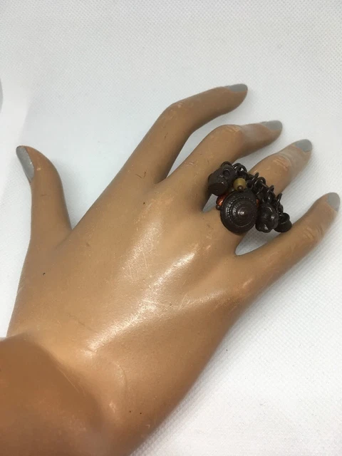 Bague La Tribu Rigaux - Couleur Bleu Foncé, Bijou D'occasion, Marque Française