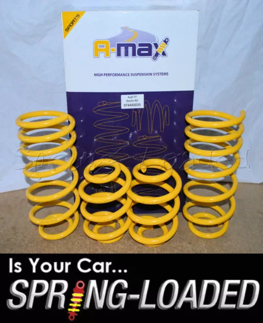 A-MAX Lowering Springs for Audi TT I Quattro 1.8T Coupe & Roadster 99-2006 -40mm