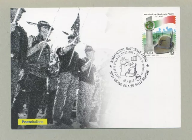 Associazione Nazionale Alpini  Centenario Cartolina Filatelica 2019 - Maxi Card