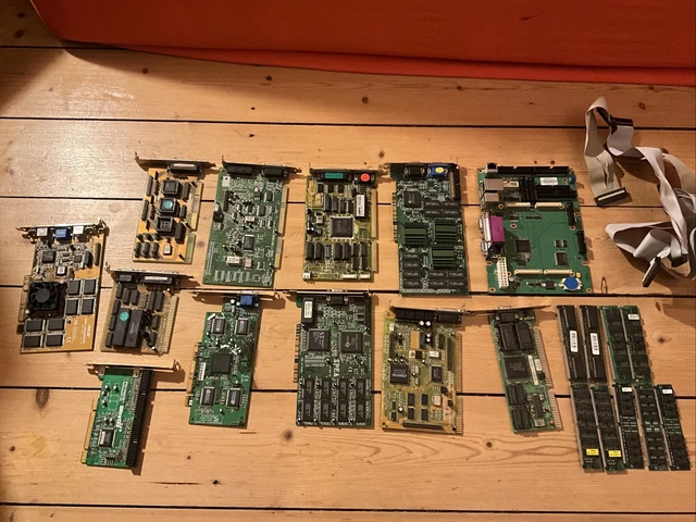 12x Reteo Vintage Grafikkarten Soundkarten SPEA Gendac Trident Usw.Ungeprüft