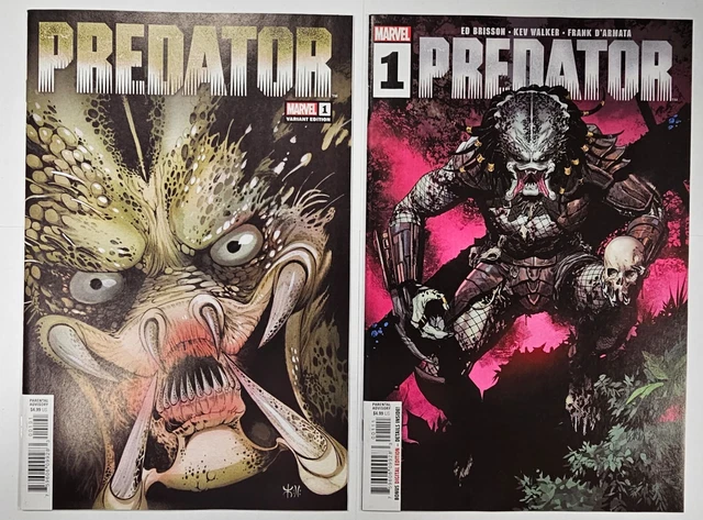 Predator #1 Cover A and Peach Momoko Variant Cover Marvel Comics Vol 1 2022