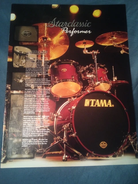 TAMA Starclassic Performer Catalog/ Advertiseing Booklet; Excellent Condition