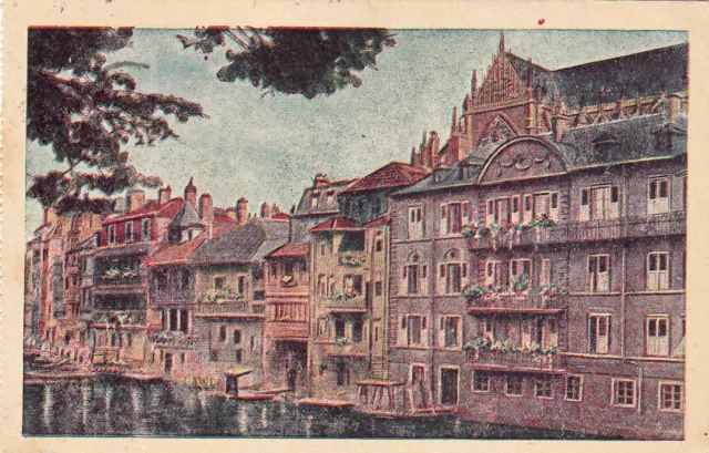 Carte postale ancienne MOSELLE METZ les roches écrite 1945