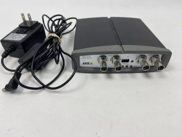 Axis 241Q Video Server 4 Channel CCTV IP Network Encoder, with orig. power cord