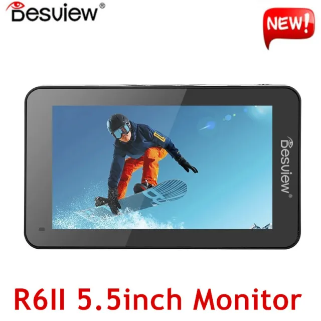 Desview R6II UHB 5.5'' touch Screen Camera Field Monitor 2800nits 1080P 4K 60HZ