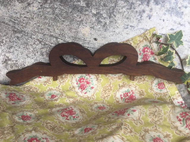 ANCIEN FRONTON EN BOIS SCULPTÉ « NOEUD » XIX Ème NAPOLEON III SHABBY CHIC RARE** 7