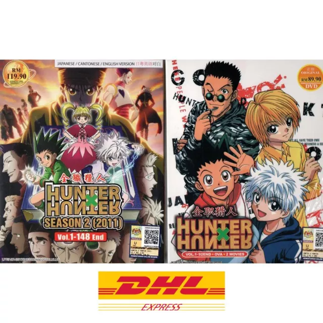 DVD Anime HUNTER X HUNTER Complete Season 1&2 (1-92 +OVA) &