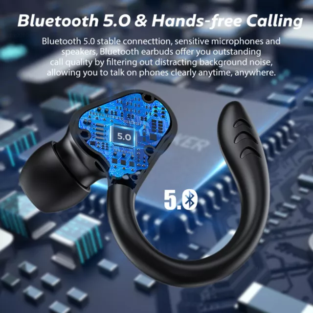 Bluetooth Headset 5.1 True Wireless Earphones Earbuds Headphones HiFi Sport TWS 2