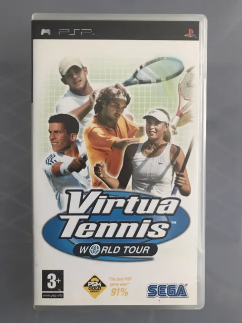 Virtua Tennis: World Tour Playstation Portable Psp Pal Game Complete With Manual